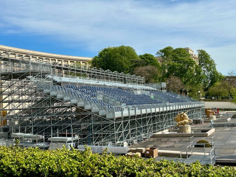 Trocadero with Olympics 2024 bleachers ColleensParis